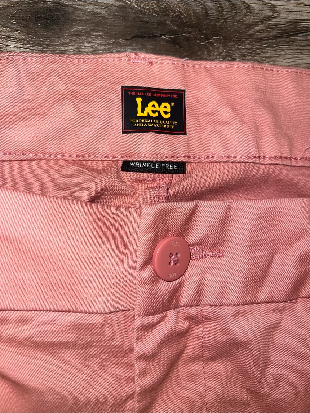 Lee Coral Wrinkle Free Pink Pants - Picture 3 of 7